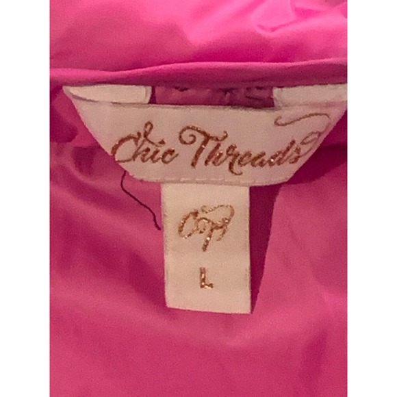 NASA Black/Hot Pink Puffer Quilted Space Jacket Chic Threads Women’s Large‎ - Picture 10 of 15